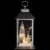 Northlight LED Lighted Polar Bear and Flocked Trees Christmas Lantern - 11 Perspective: top