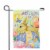 Northlight Bunny and Butterflies Happy Easter Outdoor Garden Flag - 18 x 12.5 Perspective: top