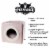 Petmaker  Cat Pet Bed Cave Soft Indoor Enclosed Covered - Pink Perspective: top