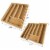 Bamboo Expandable Utensil Drawer Organizer Flatware, Utensil, Cutlery Kitchen Divider Perspective: top
