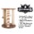 Cat Scratching Post with Perch Sisal Rope and Toys for Cats and Kittens Play Perspective: top
