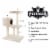 Cat Tree Tower Condo 3 Levels with Cave Perch and Scratching Posts 31 Inches Perspective: top