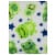 Cutie Pie Frog Print Plush Baby Blanket - Green Perspective: top