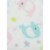 Cutie Pie Elephant Print Plush Baby Blanket - Light Pink Perspective: top