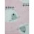 Cutie Pie Sheep Print Plush Baby Blanket - Light Pink Perspective: top