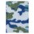 Cutie Pie Camo Print Plush Baby Blanket - Blue Perspective: top