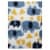 Cutie Pie Elephant Print Plush Baby Blanket - Blue Perspective: top