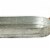 Benzara I457-AMC0011 4.5 x 11.8 x 26.8 in. Galvanized Metal Tray with Ear Handles - Gray Perspective: top