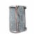 Benzara Galvanized Metal Bathroom Caddy - Gray Perspective: top