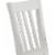 Benzara Wooden Dining Chairs - White Perspective: top