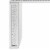 Mirror Accented Wood And Glass Vanity Desk With Faux Crystal Inlay, Silver Perspective: top