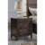 Wooden Nightstand with Three Drawers, Brown- Saltoro Sherpi Perspective: top