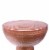 Benzara Hammered Textured Iron Stool - Copper Perspective: top