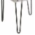 Benjara 18.5  Transitional Faux Fur and Metal Stool in Gray and Black Perspective: top