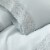 Udine 3 Piece Twin Size Crochet lace Microfiber Sheet Set The Urban Port, Light Blue Perspective: top