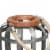 Benzara Hanging Galvanized Lantern - Gray Perspective: top