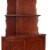 Wooden Corner Bookcase with 3 Shelves and 1 Cabinet, Brown Perspective: top