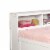 Wooden Twin Size Daybed with Bookcase Headboard, White Perspective: top