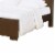 3 Open Bookcase Eastern King Size Bed with Soft Light, Brown Perspective: top