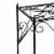Benjara BM216730 Lattice Cut Square Top Plant Stand with Tubular Legs, Black - Large Perspective: top