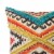18 x 18 Handwoven Cotton Accent Pillow with Lace Embellishment, Multicolor Perspective: top