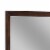 Rustic Style Rectangular Wooden Frame Dresser Mirror, Brown- Saltoro Sherpi Perspective: top