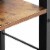 4 Tier Wood and Metal Bookcase with Crossbars, Brown and Black Perspective: top