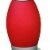 Kid Table Lamp with Rocket Design Silhouette, Red- Saltoro Sherpi Perspective: top
