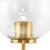 Wall Sconce with Metal Frame and Glass Shade, Brass- Saltoro Sherpi Perspective: top