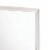 Rectangular Wooden Mirror with Molded Trim Details, White Perspective: top
