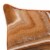 Woven Textured Fabric Throw Pillow with Abstract Pattern, Orange Perspective: top
