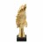 Resin Eagle Design Table Decor with Block Base, Gold- Saltoro Sherpi Perspective: top