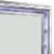 Wall Mirror with LED light and Wooden Frame, Silver Perspective: top
