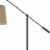 68 Inch Adjustable Arc Arm Metal Floor Lamp, Bronze Black Perspective: top