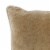 Hillary 18 Inch Square Velvet Decorative Throw Pillow, Welt Cord, Yellow Perspective: top