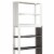 Crew 69 Inch 5 Tier Wood Bookcase Unit, Modern Open Design, Oak White, Gray Perspective: top
