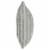 14 x 26 Accent Lumbar Pillow, Down, Striped Pattern, Gray, White Fabric Perspective: top