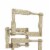 Jodie 23 Inch Metal Modern Accent Decor, Stacked Squares, Block Base, Gold- Saltoro Sherpi Perspective: top