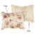 Lisbon 36 Inch King Size Pillow Sham, Red and Gold Cotton, Roses, Ties- Saltoro Sherpi Perspective: top