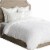 Tara King Size Lumbar Pillow Sham, Cotton Sateen Back, Woven Stripe, Ivory- Saltoro Sherpi Perspective: top
