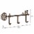 Decorative Skeleton Key Design Hooks-3-Pronged Cast Iron Shabby Chic Rustic Wall Mount Hooks Perspective: top