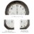 Wall Clock Thermometer-Indoor Outdoor Decorative Large 18 inch  Waterproof Clock, Temperature Perspective: top