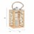 Solar or Battery Powered Lantern LED Candle Indoor Outdoor Flameless Table Lighting Perspective: top