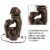 Outdoor Water Fountain Resin Clay Pots 3 Tiers 22 Inch Tall with Pump Included Perspective: top