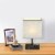 17 in. Grey Table Lamp with USB Port and Charging Dock Perspective: top