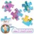 Professor Poplar's Whole Wide World Puzzle Map Perspective: top