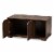 Baxton Studio Jasper Modern Walnut Brown Finished 2 Door Wood Cat Litter Box Cover House Perspective: top
