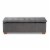Baxton Studio BBT3101-Grey Velvet-Walnut-Otto Roanoke Modern & Contemporary Grey Velvet Fabri Perspective: top
