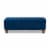 Baxton Studio Hannah Navy Blue Velvet Upholstered Storage Ottoman Bench Perspective: top