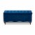 Baxton Studio BBT3137-Navy Velvet-Walnut-Otto Kaylee Modern & Contemporary Navy Blue Velvet F Perspective: top